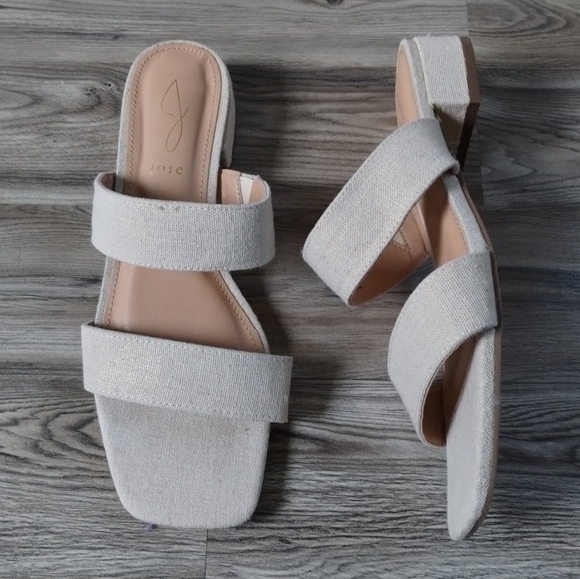 Joie Nolita Women’s Sandals Beige Gold Metallic Women's size 8.5 - Picture 1 of 5